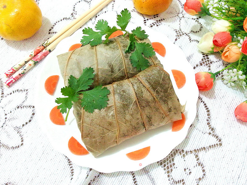 Lotus Leaf Pork Ribs Rice Bun recipe