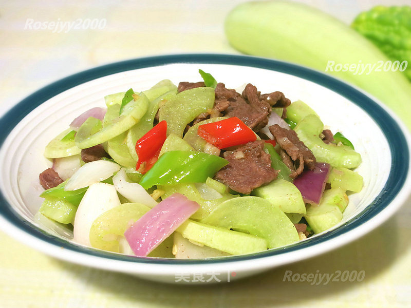 Stir-fried Farm Vegetables with Beef recipe