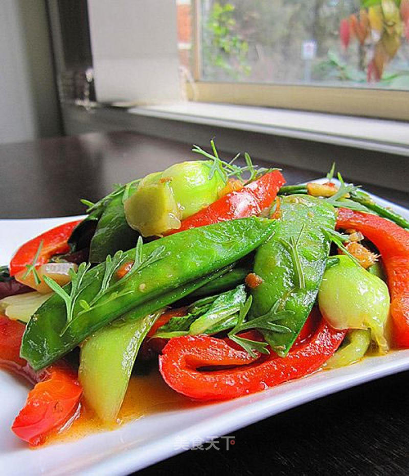 Stir-fried Vegetarian Dishes with Xo Sauce-healthy and Appetizing