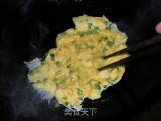 Scrambled Eggs with Chopped Green Onion recipe