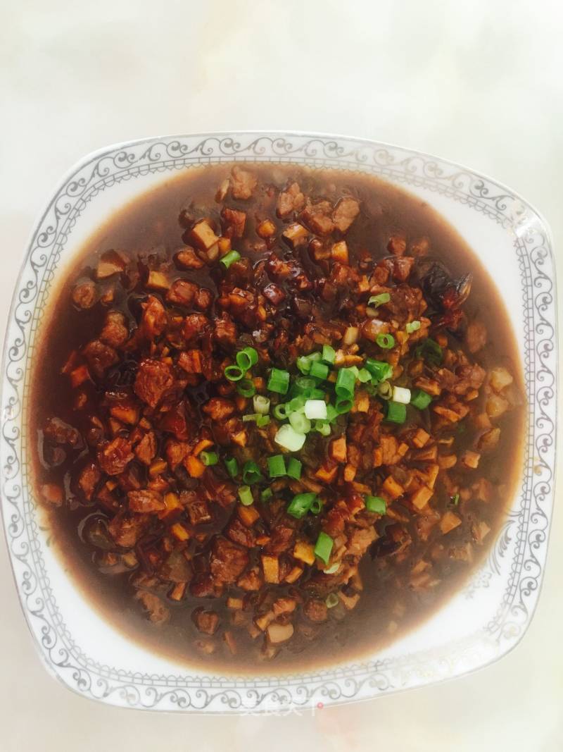 Spring Bamboo Shoots Diced Pork Sauce recipe