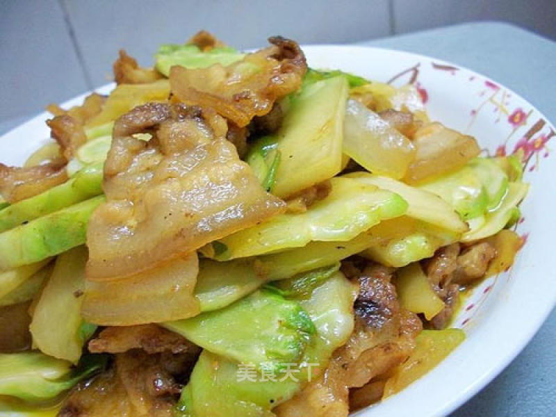 Stir-fried Pork with Vegetable Moss