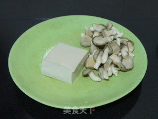 Mushroom Rape Tofu Soup recipe