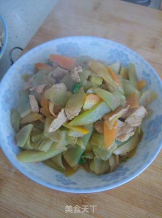 Stir-fried Pork with Lettuce recipe