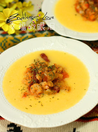 Italian Style Shrimp Polenta recipe