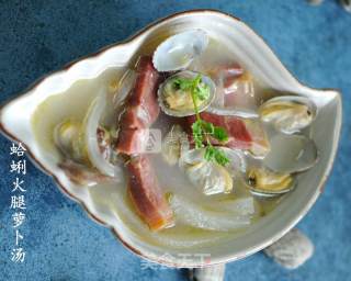 Clam, Ham and Radish Soup recipe