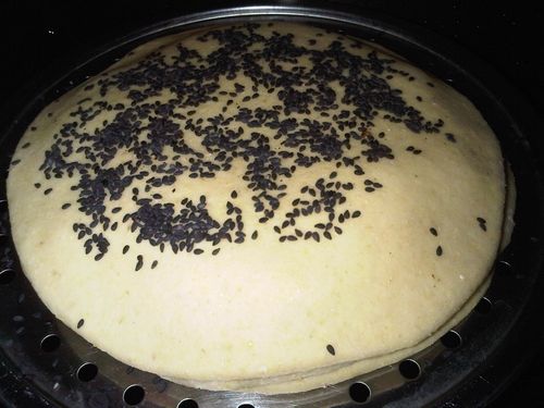 Mixed Grains Stuffed Hair Cake recipe