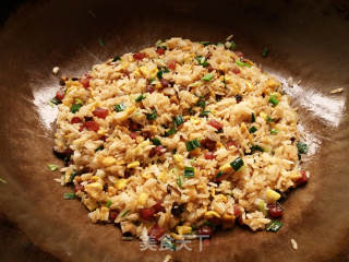 Fried Rice with Sausage and Egg recipe