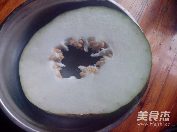 Roasted Winter Melon with Minced Meat recipe