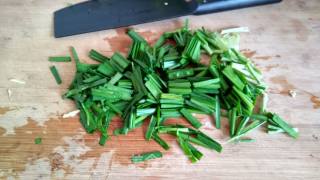 快手懒人饭#stir-fried Antarctic Krill with Leek recipe