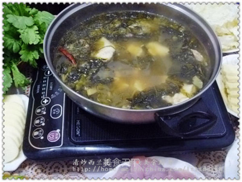 [do It Yourself Hot Pot] Pickled Cabbage Fish Hot Pot