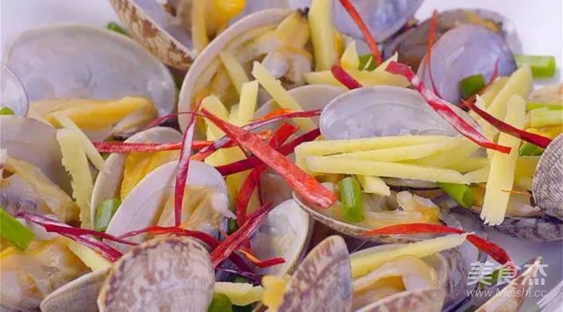 Lazy Microwave Scallion Clams recipe