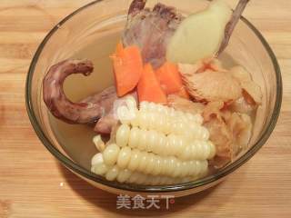 Hericium and Pigeon Corn Soup recipe