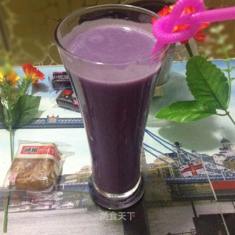 Purple Sweet Potato Hawthorn Soy Milk recipe