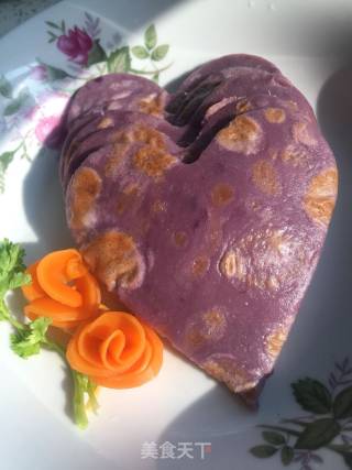 Purple Potato Egg Cake recipe
