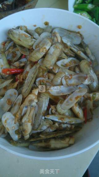 Spicy Fried Razor Clam recipe