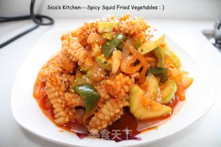 Korean Spicy Fried Squid Flower recipe