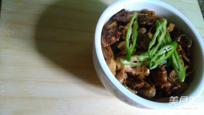 Braised Duck with Bean Sticks recipe