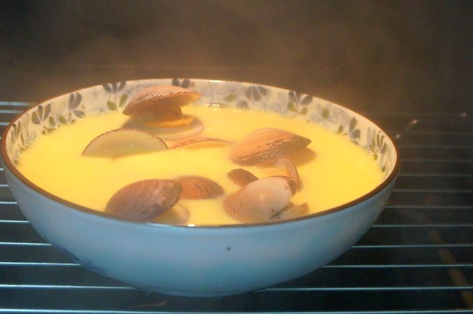 Steamed Custard with Clams recipe