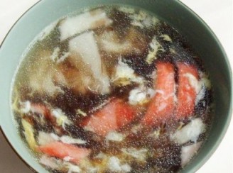 Crab Stick Egg Flower Seaweed Soup recipe