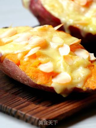 Baked Sweet Potato with Cheese recipe