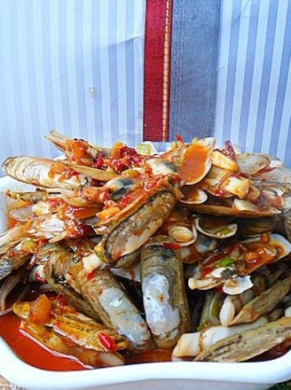 Spicy Fried Razor Clam recipe