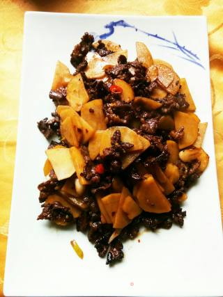 Beef Fried Potato Chips recipe