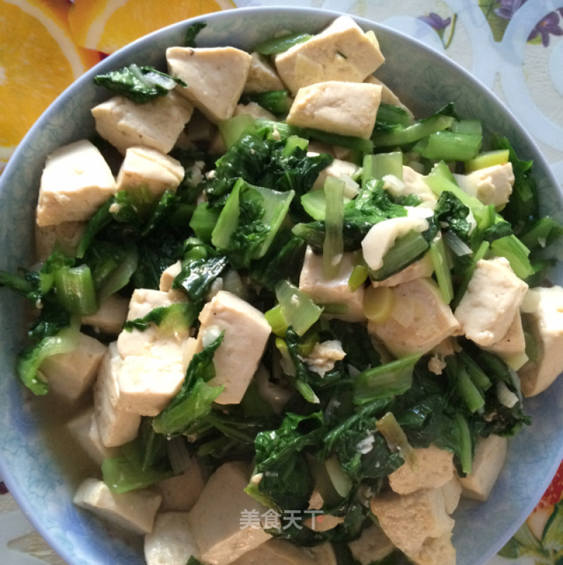 Stir-fried Tofu with Chinese Cabbage recipe
