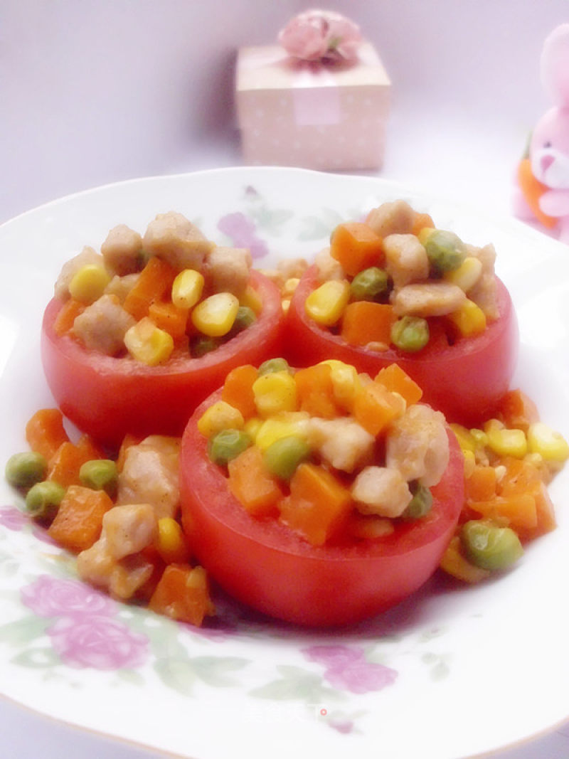 [trial Report of Xinhe Seasoning Gift Box (2)——colorful Tomato Cup] recipe