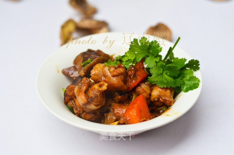 Grilled Chicken Wings with Mushrooms recipe