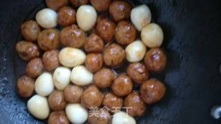 Braised Pork Balls with Quail Eggs recipe