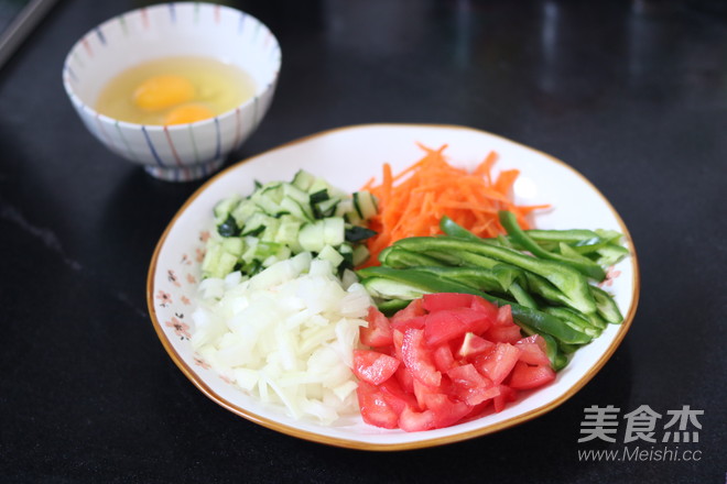 Home-style Vegetarian Fried Noodles recipe