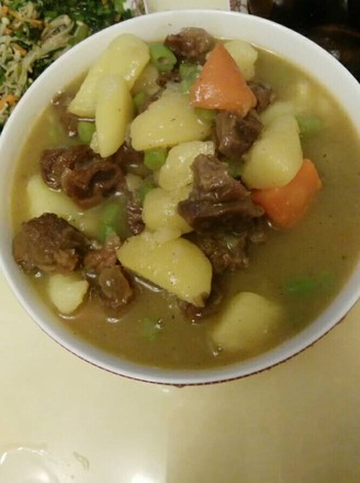 Yak Stew with Curry Potatoes recipe