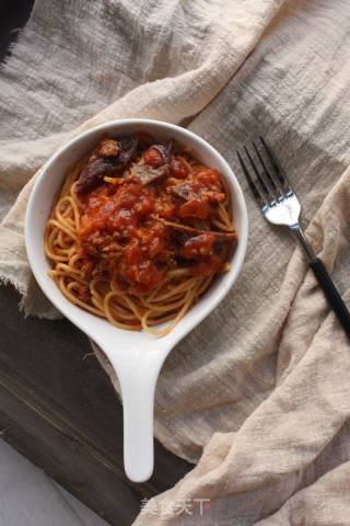 Spaghetti with Meat Sauce (with Meat Sauce) recipe