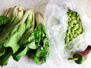 Stir-fried Edamame with Pickled Cauliflower recipe