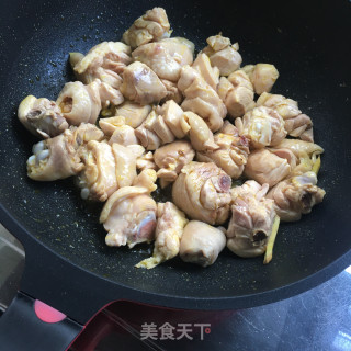 Spicy Mushroom Chicken Nuggets Rice Noodles recipe