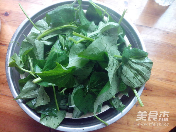 Mixed Sweet Potato Leaves recipe