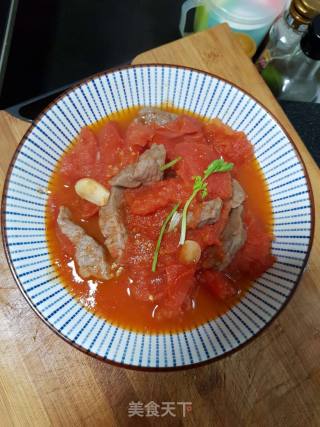 Stewed Beef Tenderloin with Tomatoes recipe