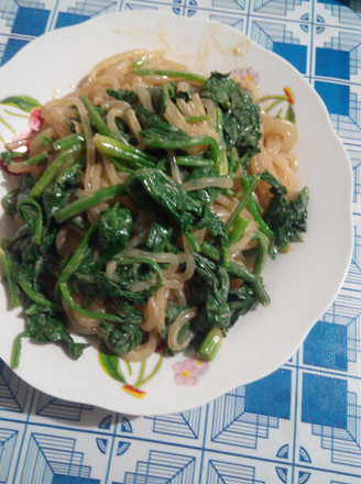 Spinach with Vermicelli recipe