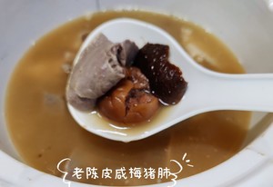 Lao Chen Pei Salted Plum Pig Lung Soup recipe