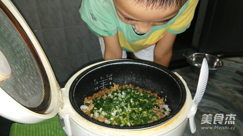 Scallion Chicken Baked Rice recipe