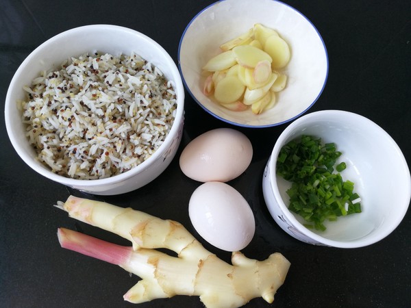 Fried Rice with Ginger and Egg recipe