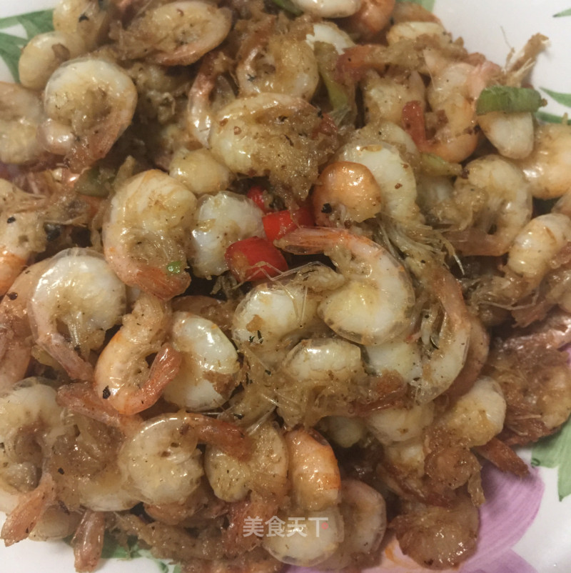 Fried White Rice Shrimp recipe