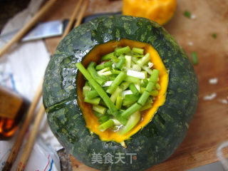 Garlic Ham Pumpkin Cup recipe
