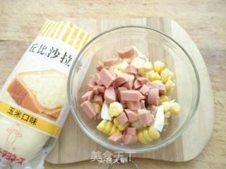 [trial Report of Chobe Series Products] Corn Salad Sandwich recipe