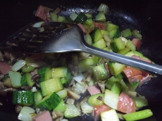 Sausage and Diced Vegetables recipe