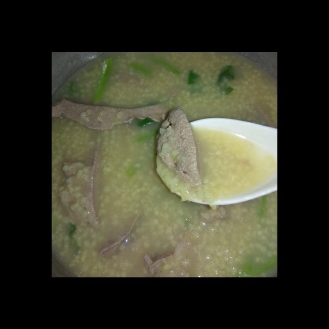 Millet Pork Liver Porridge ~ Breakfast for Pregnant and Lying-in Women recipe
