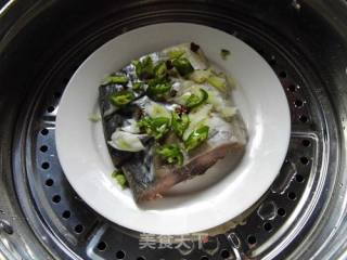 Steamed Dried Spanish Mackerel with Hot Pepper recipe