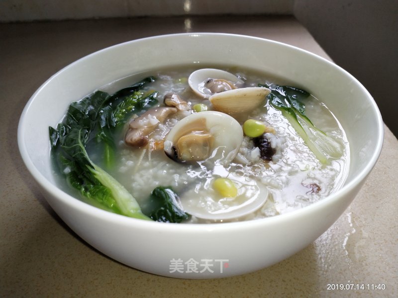 Conch, Shrimp and Mushroom Casserole Congee recipe