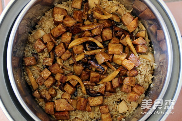 Vegetarian Taro and Shiitake Mushroom Oil Rice recipe